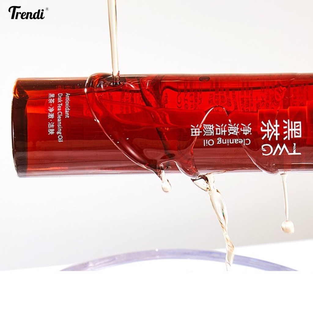 Dầu tẩy trang trà đen TWG nhẹ nhàng làm sạch mắt, môi và mặt Dầu tẩy trang dành cho da nhạy cảm 155mL Trendi Store #9178