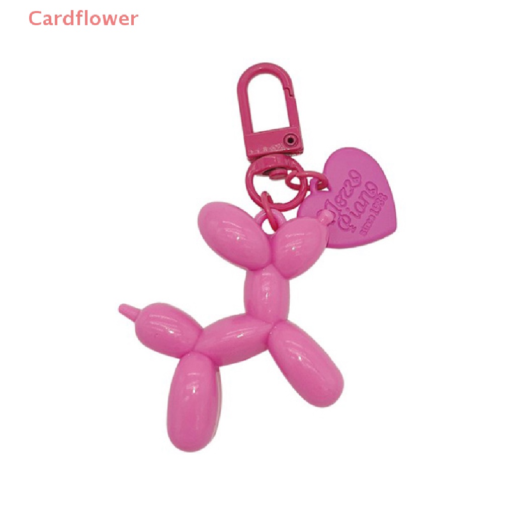 < Cardflower > Móc Chìa Khóa Xe Hơi / Túi Xách Dạng Thạch Hình Chú Chó Phong Cách Punk Thời Trang Dành Cho Nữ