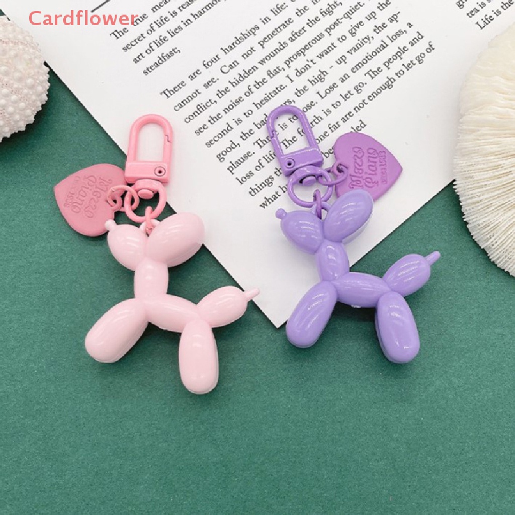 < Cardflower > Móc Chìa Khóa Xe Hơi / Túi Xách Dạng Thạch Hình Chú Chó Phong Cách Punk Thời Trang Dành Cho Nữ