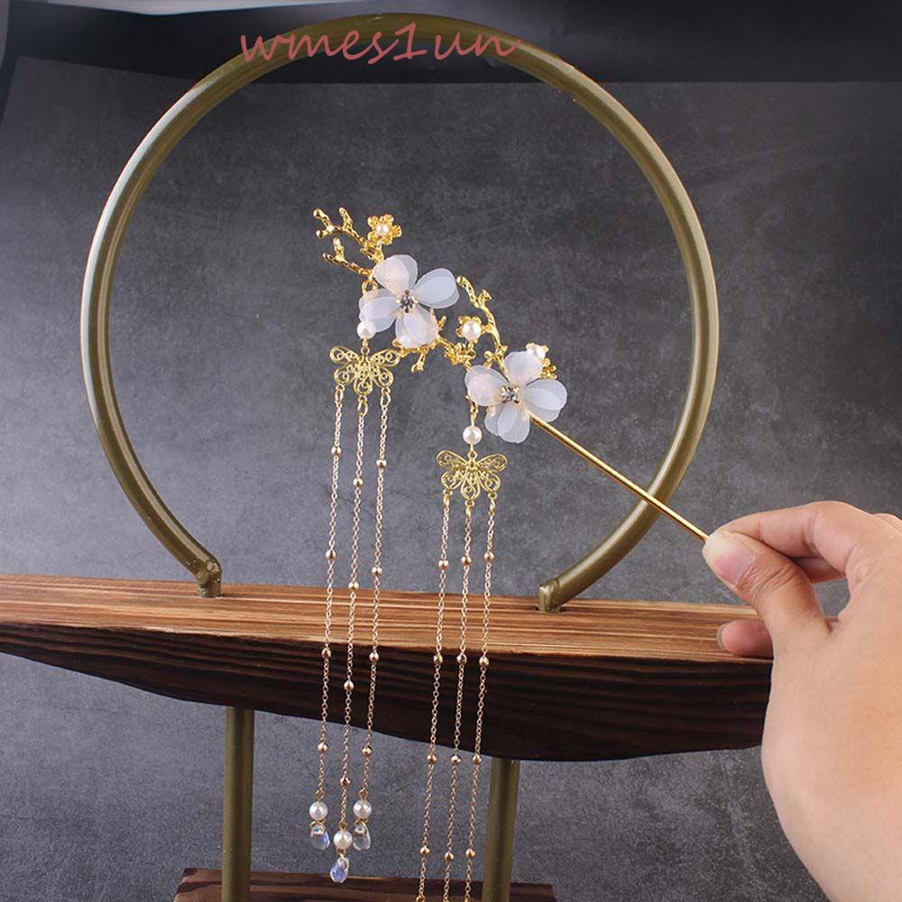 Trâm Cài Tóc Họa Tiết Hoa &amp; Bướm Thời Trang Cổ Điển WMES15H|Nĩa Ăn Uống Tiện Dụng Chất Lượng Cao