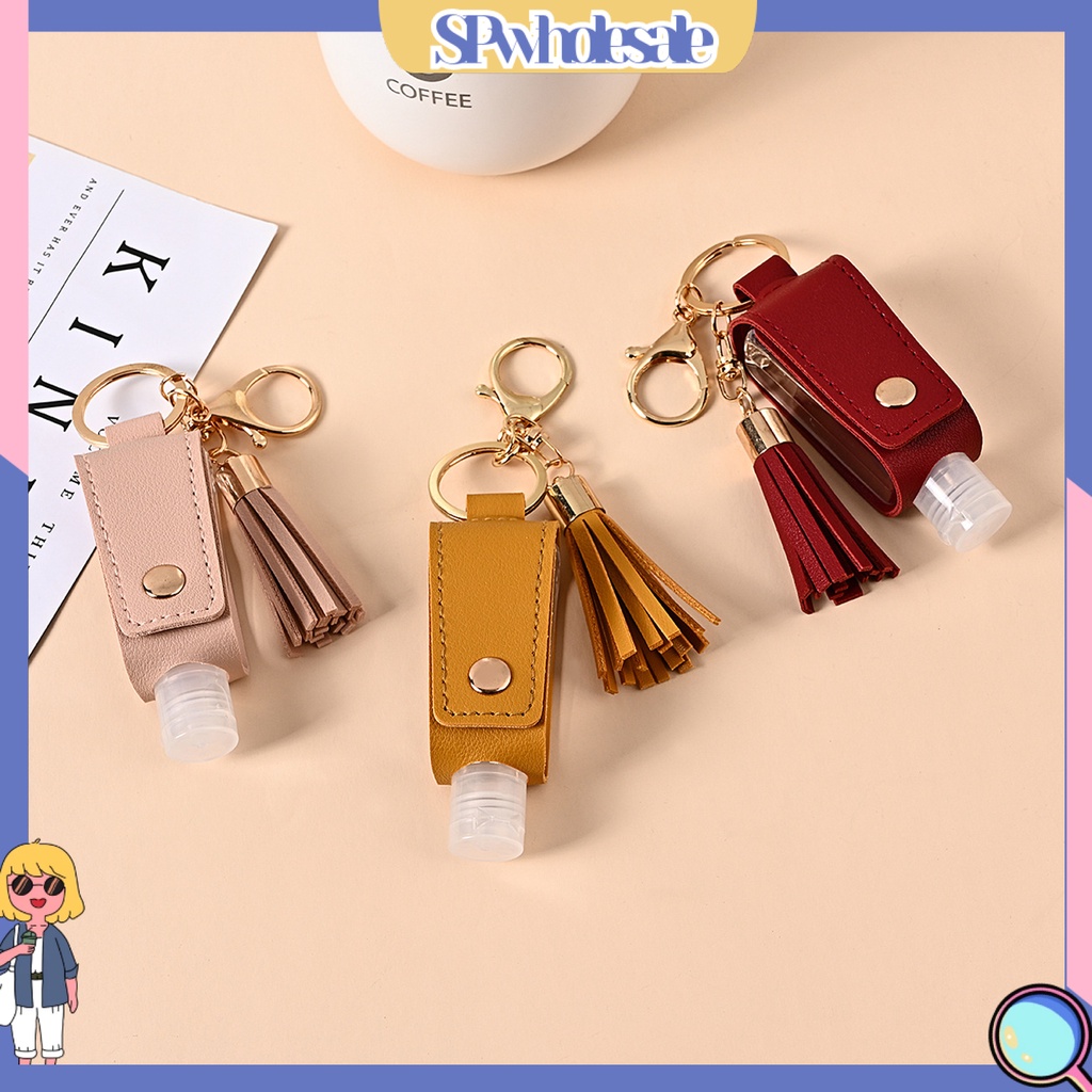 <SPwholesale> Móc Khóa Chai Nước Rửa Tay Rỗng Cỡ Nhỏ Bằng Thép Không Gỉ Có Thể Tái Sử Dụng
