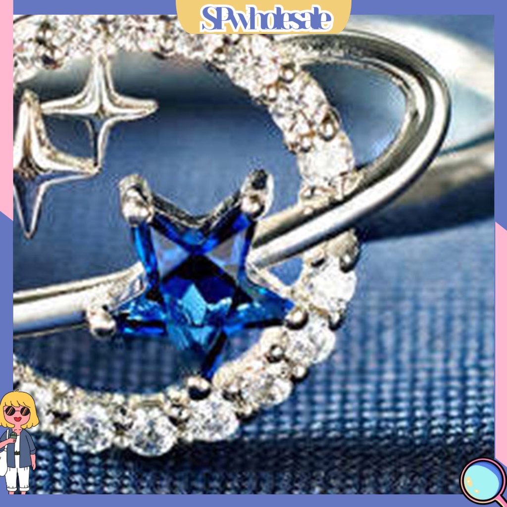 <SPwholesale> Nhẫn Cưới Mạ Điện Hình Hành Tinh Ngôi Sao Thời Trang Cho Nữ