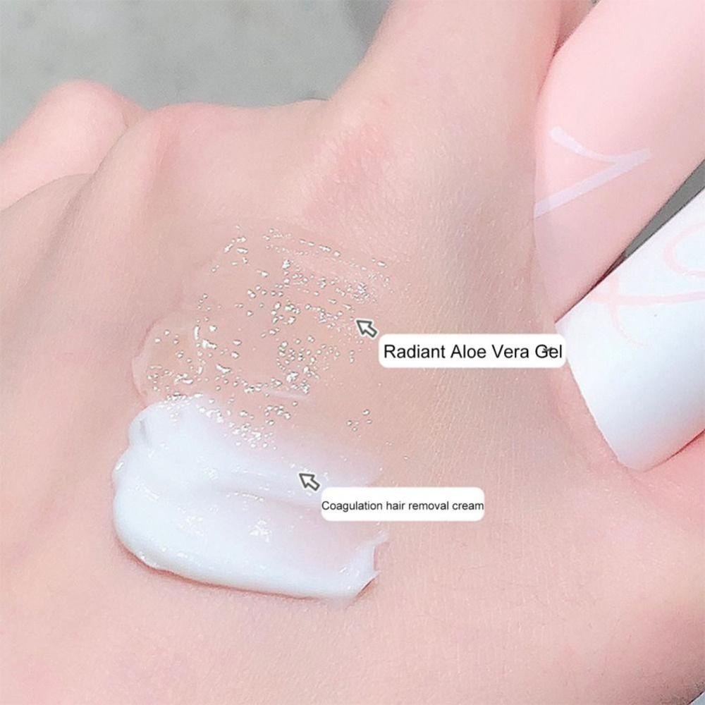 Set 2 Gel Tẩy Lông Môi / Vùng Da Dưới Cánh Tay / Chân Chiết Xuất Lô Hội Dưỡng Ẩm Không Gây Kích Ứng Da