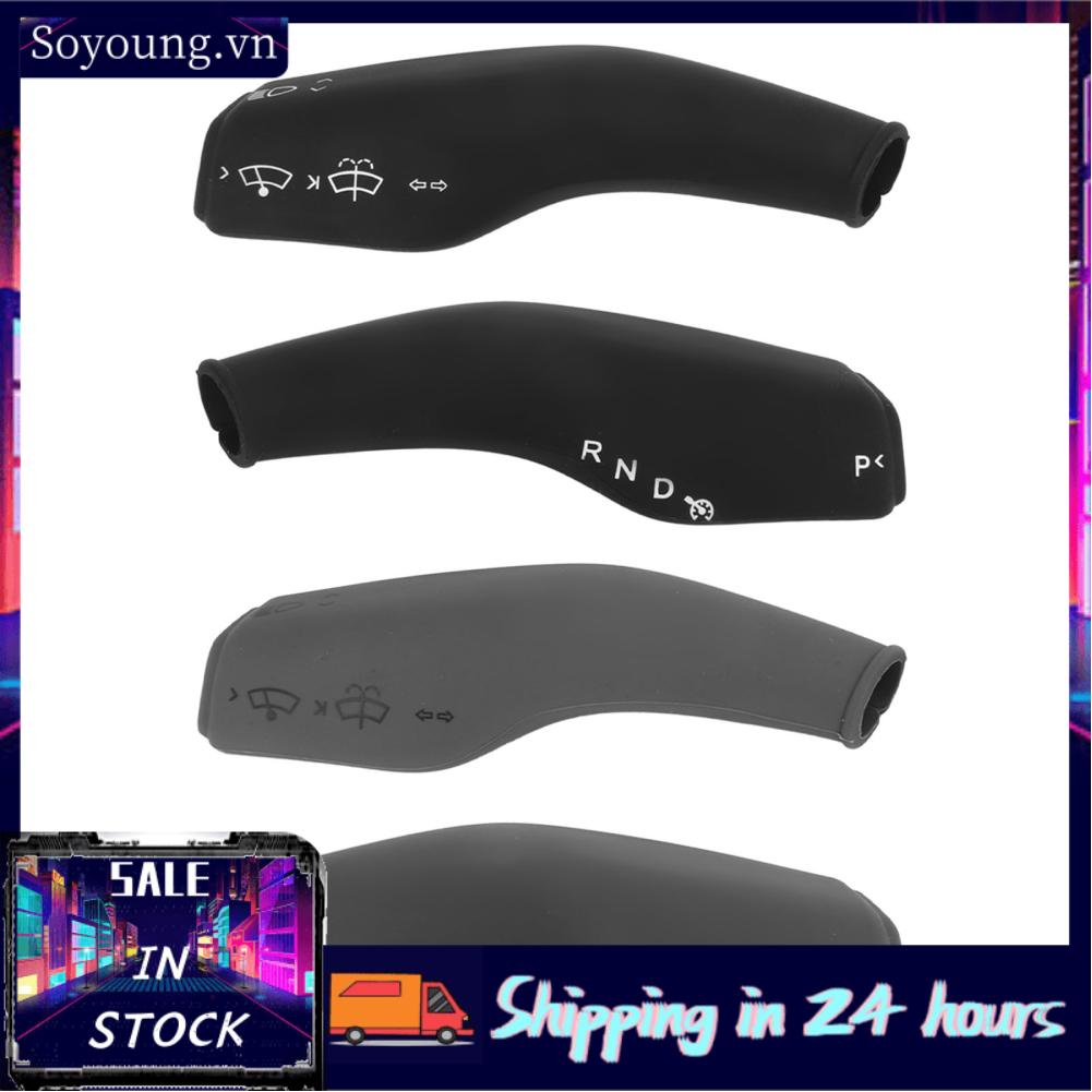 Soyoung Wiper Lever Cover  Stylish Decoration 2PCS Steering Wheel Shift Easy To Install All Inclusive Effective Protection for Car