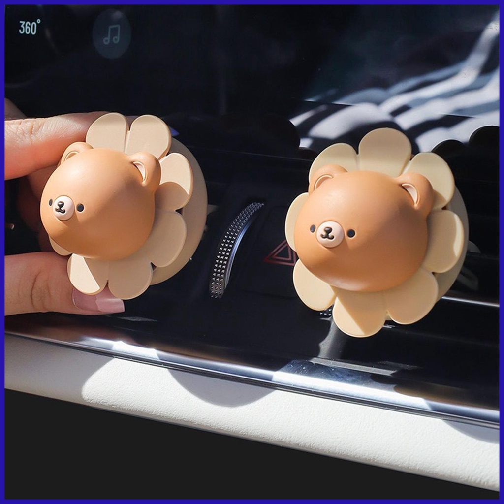 Kẹp Làm Mát Không Khí Xe Hơi Hình Chú Gấu Dễ Thương Lâu Trôi