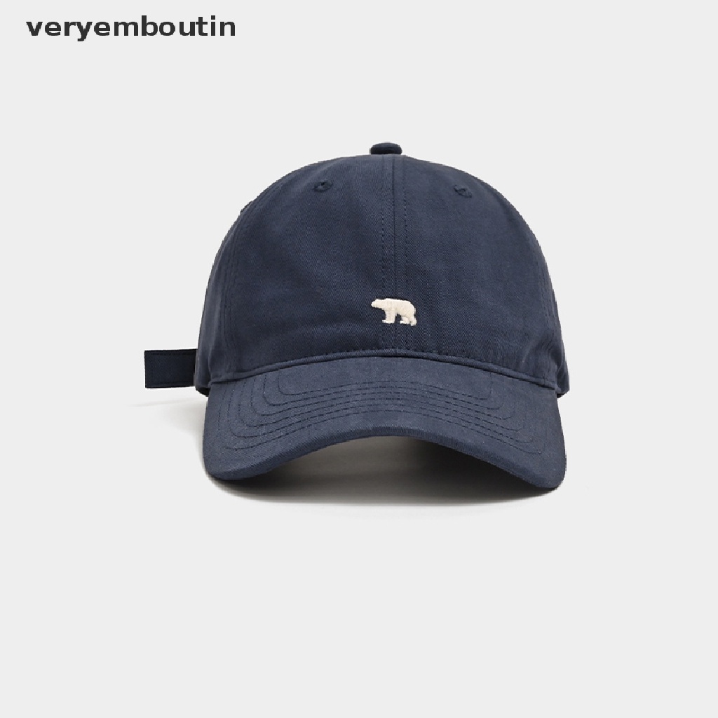 Mũ Lưỡi Trai Vành Rộng Thêu Hình Gấu Bắc Cực Thời Trang Cho Nam Và Nữ