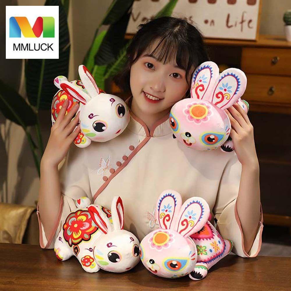 Thỏ Nhồi Bông Mềm Mại Phong Cách Trung Hoa Trang Trí Năm Mới