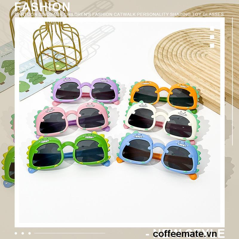 ⚡Kính mát trẻ em gọng dẻo kiểu kính hình khủng long dino siêu dễ thương dành cho bé từ 2 đến 7 tuổi