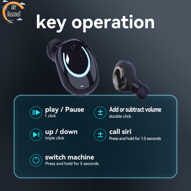 [IS] Tai Nghe Nhét Tai Bluetooth Không Dây Âm Thanh Nổi Màn Hình Kỹ Thuật Số Giảm Tiếng Ồn Chơi Game