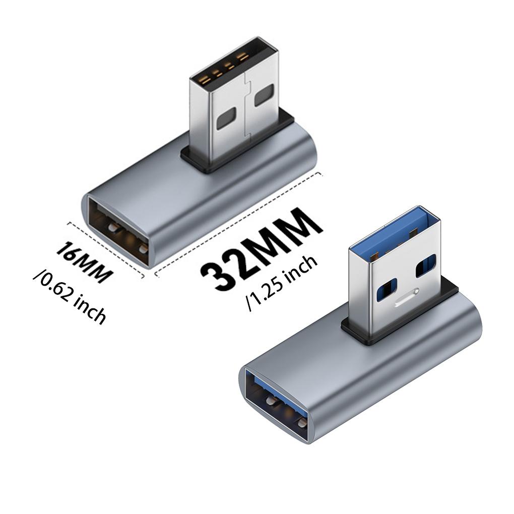 Đầu Đọc Thẻ Nhớ OTG 10Gbps Chuyển Đổi Dữ Liệu 90 Độ Type C Sang USB 3 0