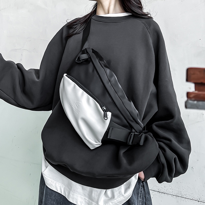 Túi Đeo Chéo Ngực Chống Thấm Nước Phong Cách Hàn Quốc Đơn Giản Dành Cho Nam Nữ