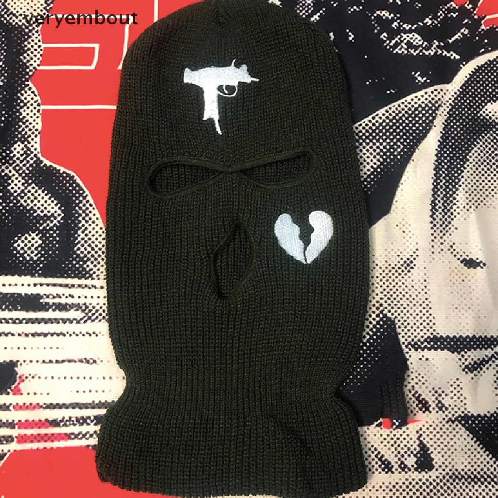 Mũ beanie Trùm Đầu Che Phủ Cổ 3 Lỗ Giữ Ấm Phong Cách Hip Hop Unisex