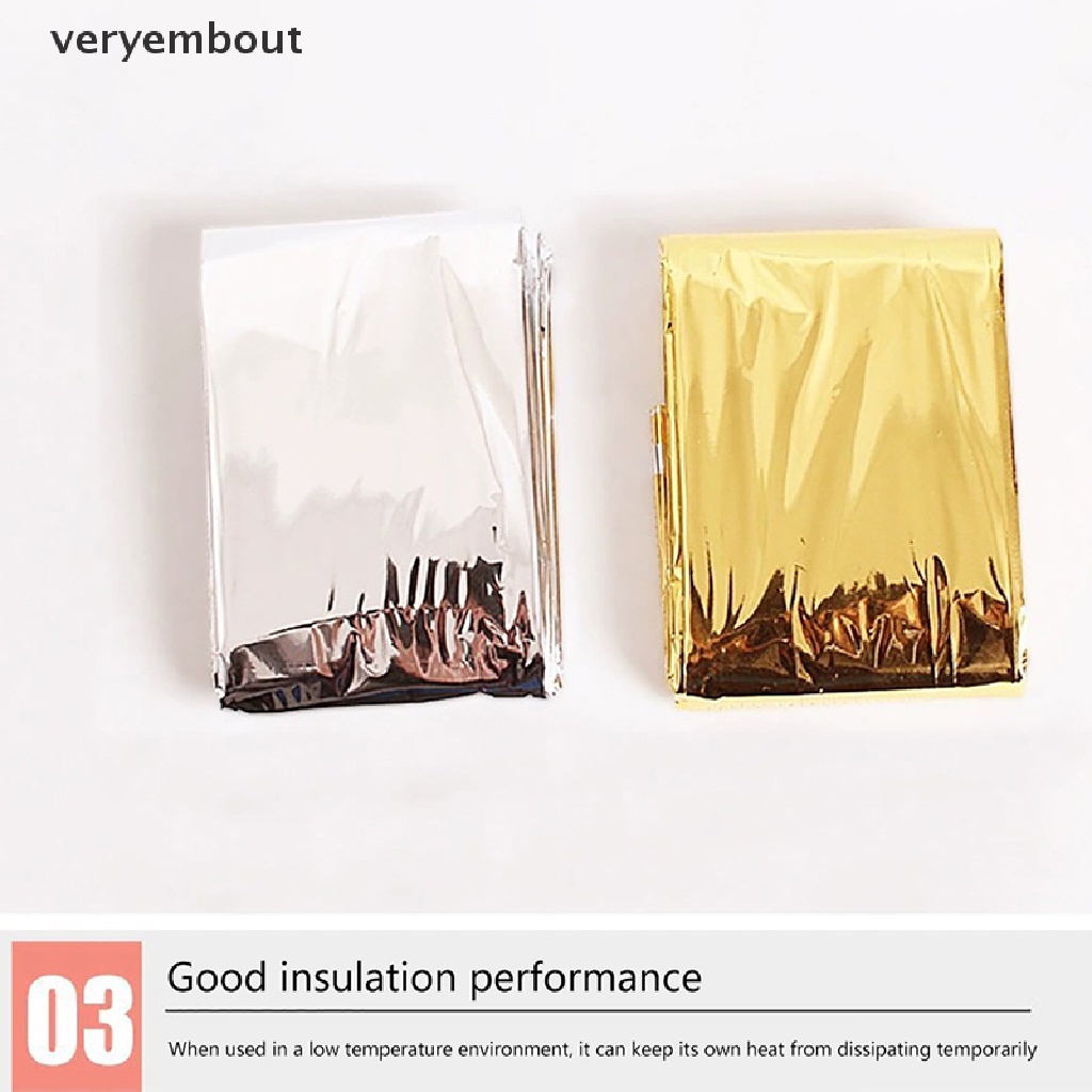 Chăn Sơ Cứu Cách Nhiệt Một Mặt Kích Thước 210 * 160 cm Tiện Dụng