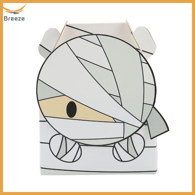 Set 24 Túi Giấy Đựng Bánh Kẹo 4 Kiểu Dáng Dễ Thương Cho Lễ Halloween