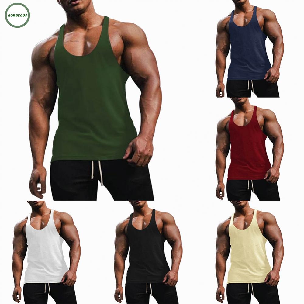 GORGEOUS~Adults Male Mens Tank Tops Crew Neck Fashion Fitness M-2XL Mens Muscle