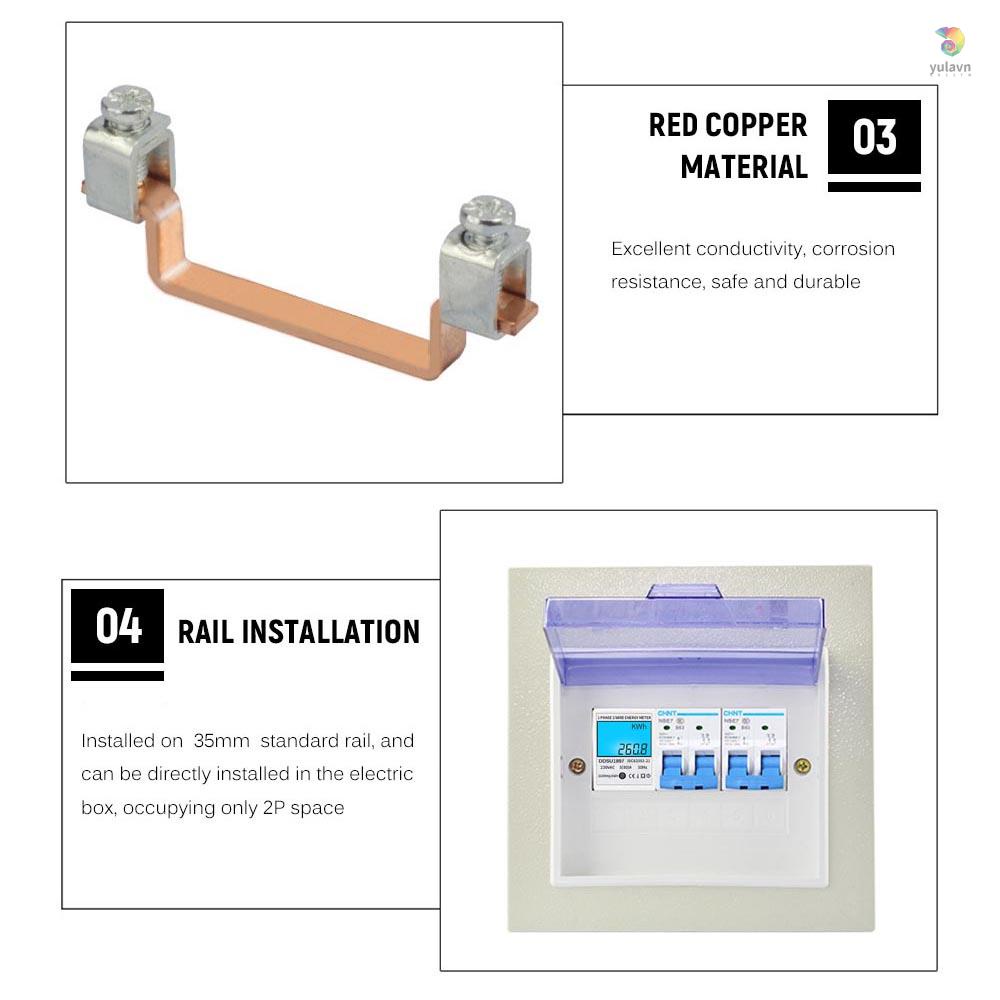 Đồng Hồ Đo Điện Một Pha Kỹ Thuật Số Một Pha DIN Hai Dây Đa Năng