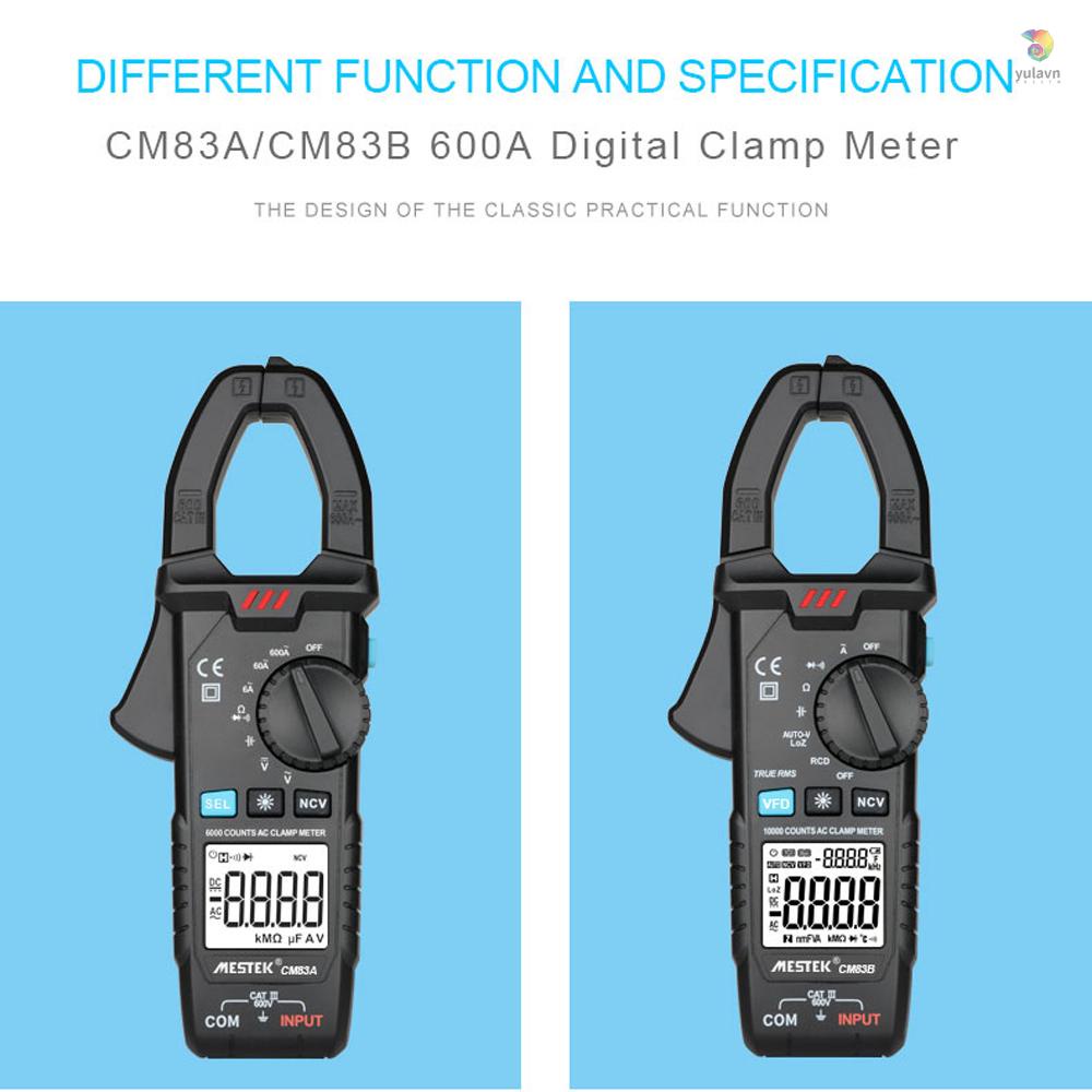 Kẹp Vạn Năng Kế Kỹ Thuật Số MESTEK 600A AC 600V AC / DC Chuyên Dụng