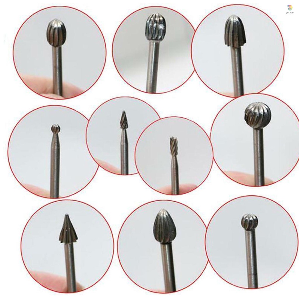 Set 10 Mũi Khoan 1 / 8 "Chuyên Dụng Cho Máy Xoay