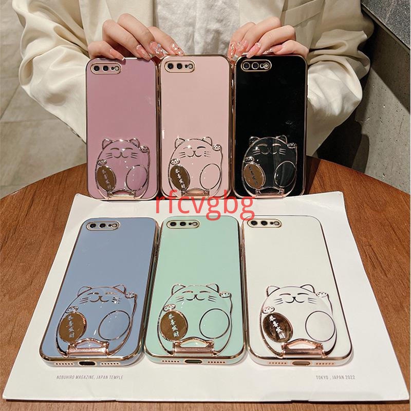 Ốp lưng iPhone 7 plus 8 plus 7 8 6 6s 6s plus 6 plus Ốp Điện Thoại Hình Mèo May Mắn 3d Cho iPhone 7 plus 8 plus 7 8 6 6s 6s plus 6 plus Gongxi Facai
