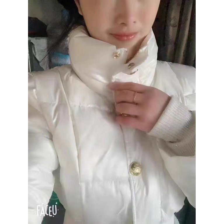 Áo Khoác Phao Đệm Mỏng Vừa Vặn Màu Trơn Phong Cách Thu Đông Mới