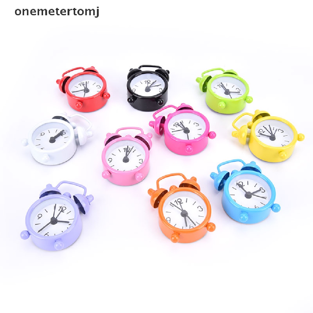 Đồng Hồ Báo Thức Kỹ Thuật Số Mini Hình Tròn