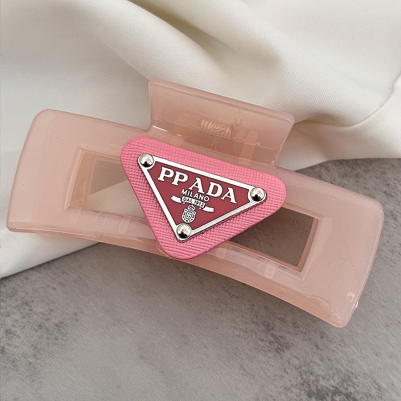 Kẹp Tóc Hình Tam Giác Màu Sắc Tương Phản Phong Cách Âu Mỹ Cổ Điển