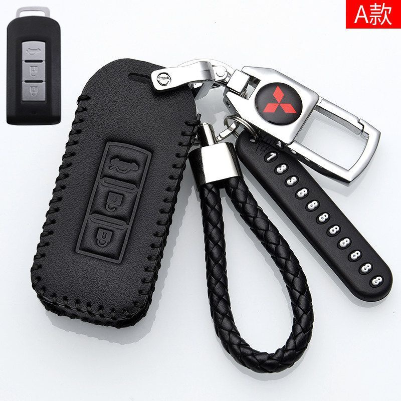 Bao Da Đựng Chìa Khóa Xe Hơi Mitsubishi Mirage G4 Triton Mirage / Attrage Xpander Pajero Sport Montero Sport Strada Outlander PHEV