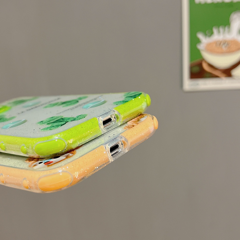 Ốp Điện Thoại tpu Dẻo Trong Suốt Họa Tiết Hoạt Hình Chú Gấu &amp; Ếch Cho iphone 13 14 12 11 pro max