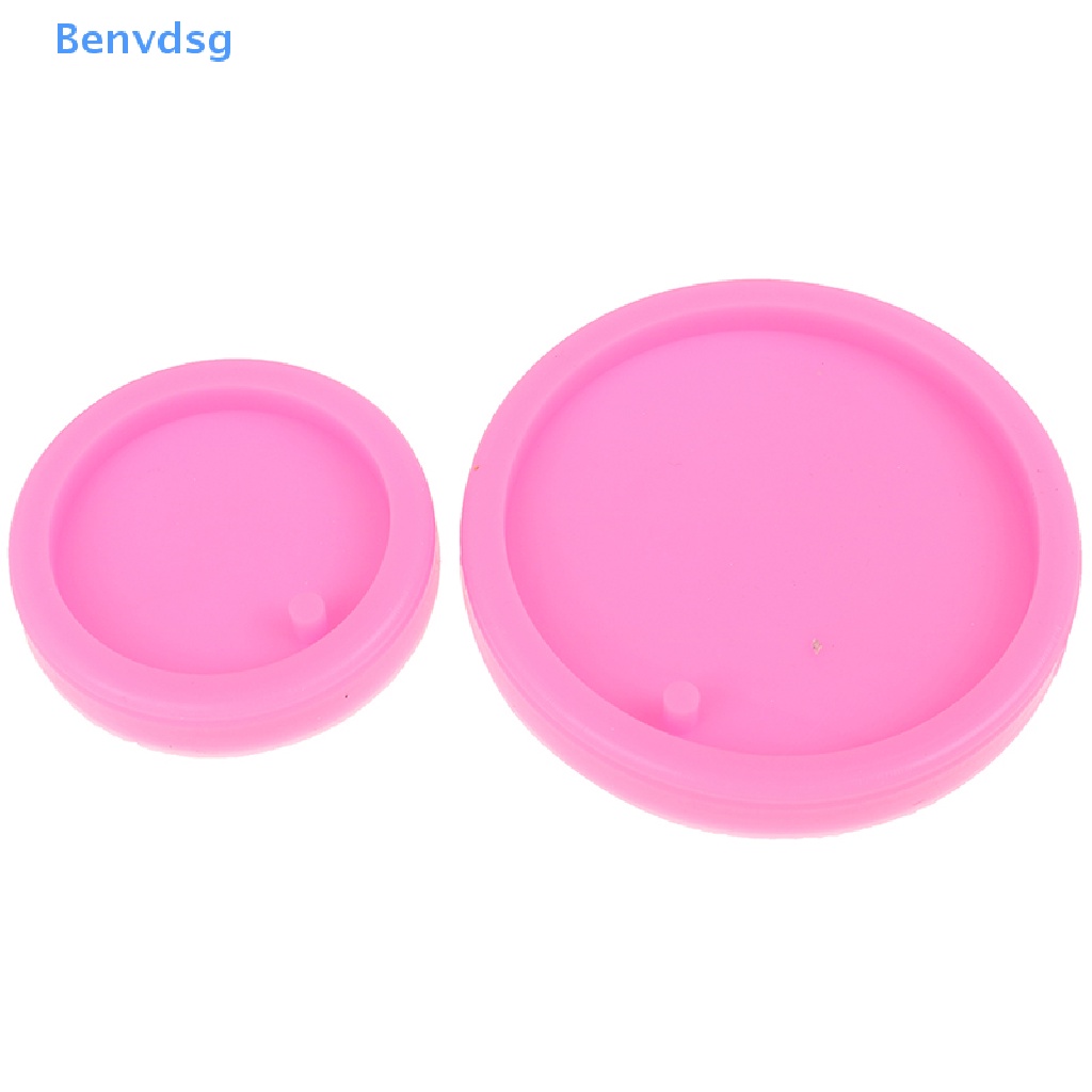 Benvdsg &gt; Khuôn silicone Tròn Lấp Lánh Làm Móc Khóa Có Lỗ