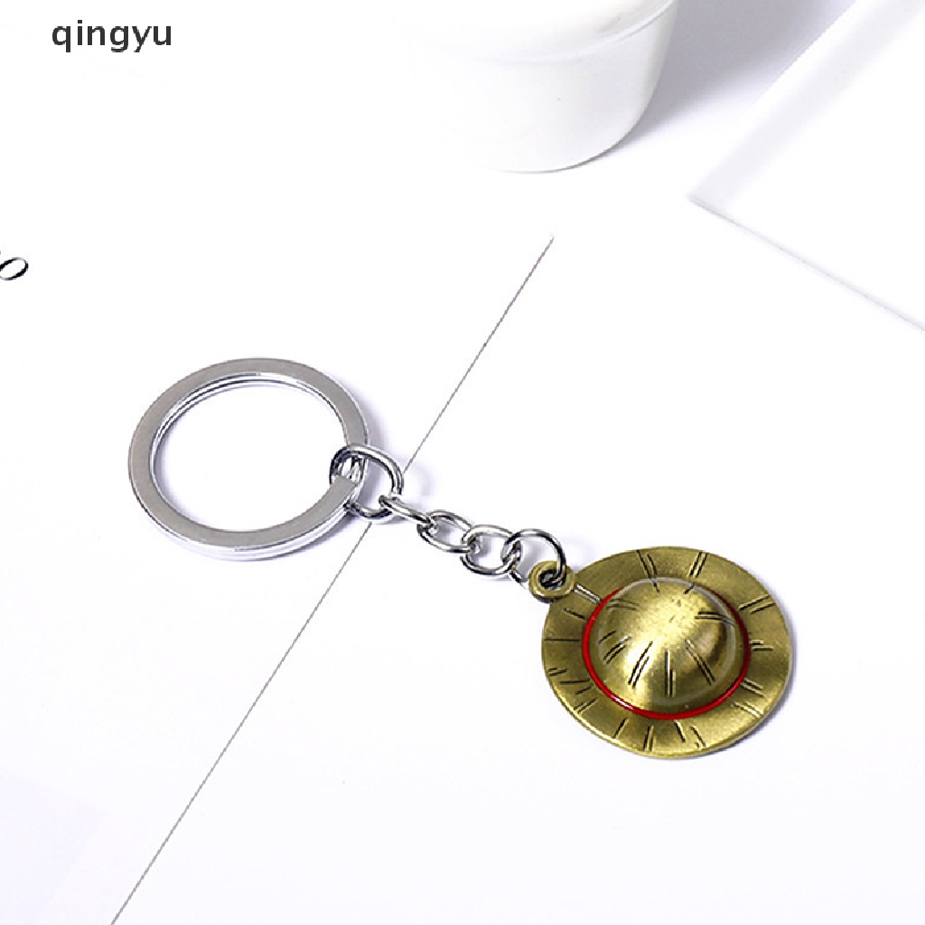 Qingyu Phụ Kiện Móc Khóa / Ví / Móc Khóa Xe Hơi / Túi Xách Hình Nhân Vật Anime Luffy Mũ Zoro Dễ Thương