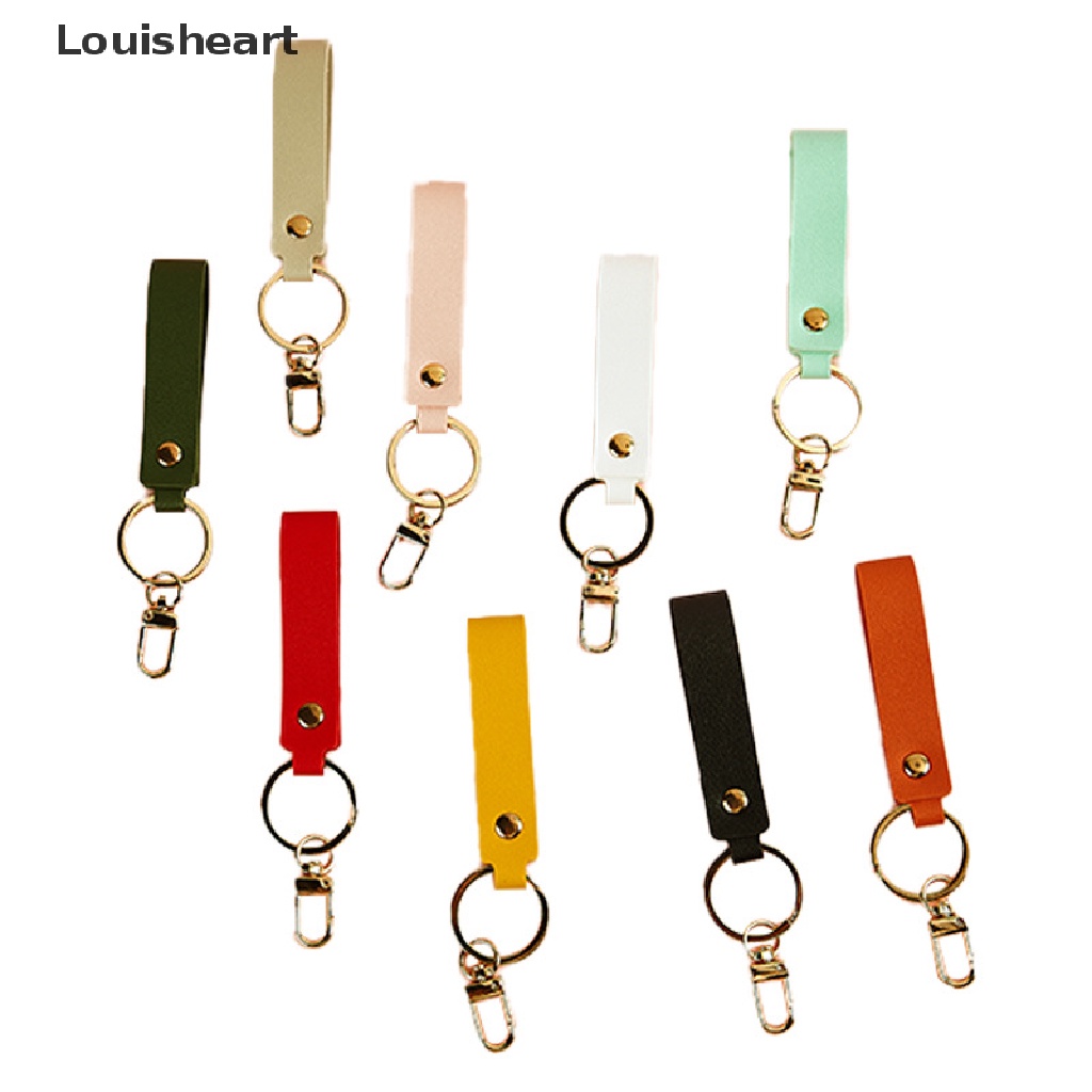 Móc Chìa Khóa Da PU 24 Màu Thời Trang Louisheart TFG