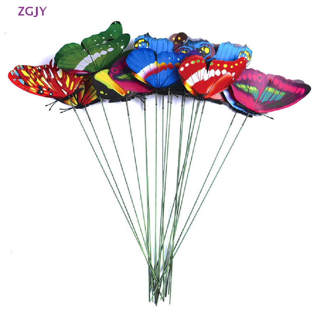 Set 5 / 10 / 25 Chậu Hoa Hình Bướm Nhiều Màu Sắc Mới