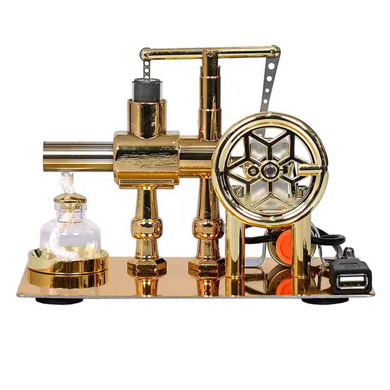 1 Mô Hình Động Cơ Stirling Mini Màu Vàng