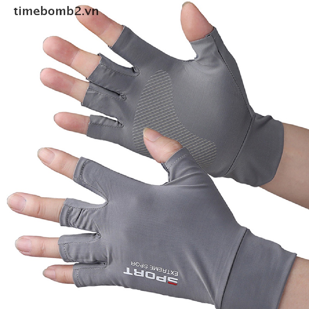 { # Găng Tay Câu Cá Hở Ngón Chống Nắng Chống Trượt Unisex
