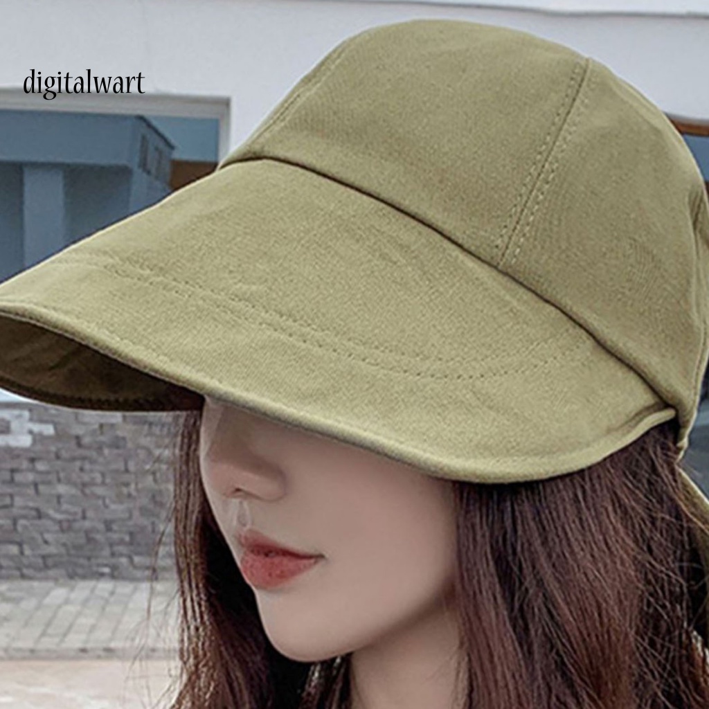 Kỹ Thuật Số| Mũ Rộng Vành Màu Trơn Đính Nơ To Thời Trang Đi Biển Mùa Hè Cho Nữ