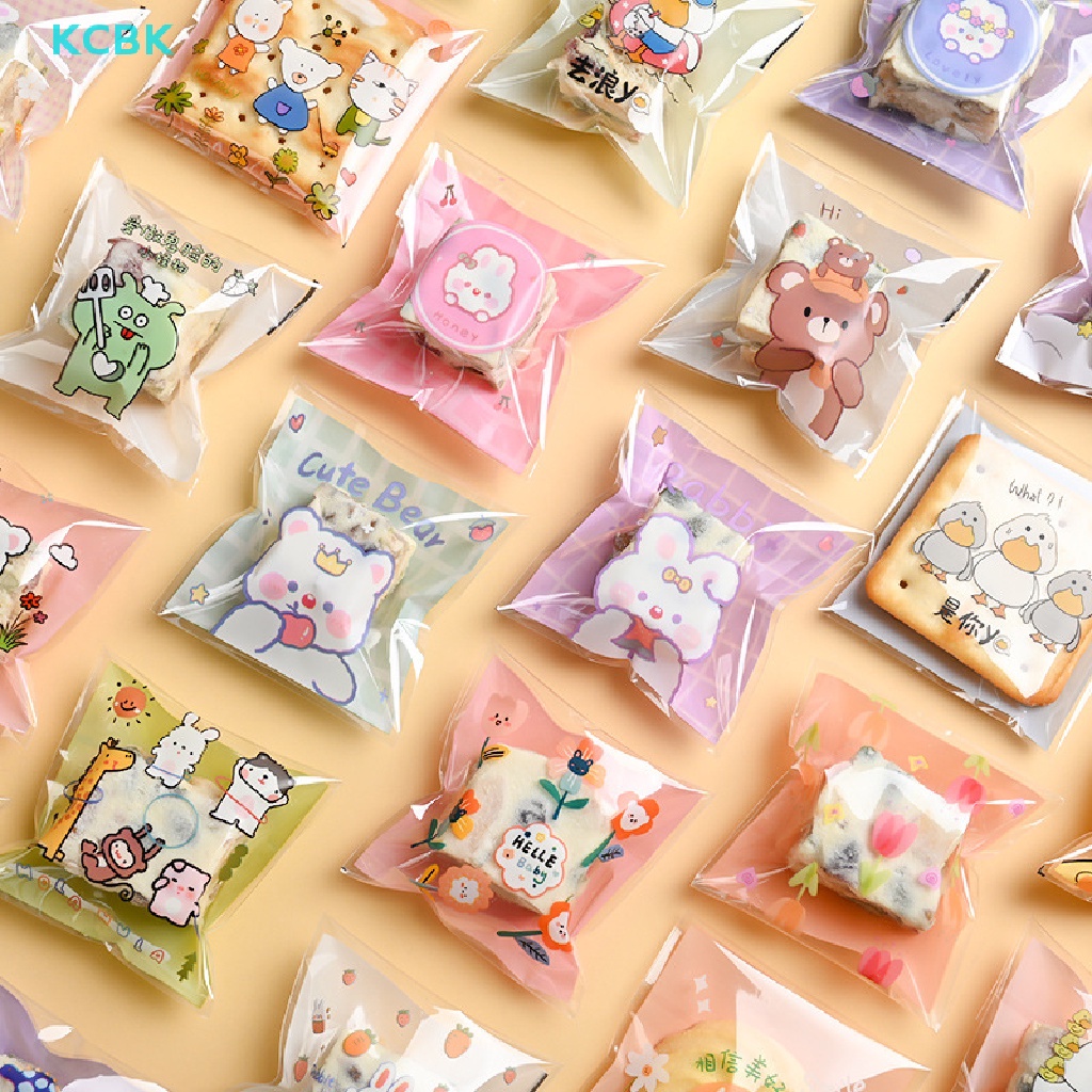 Set 100 Túi Nhựa Trong Suốt Đựng Bánh Kẹo Tiện Lợi