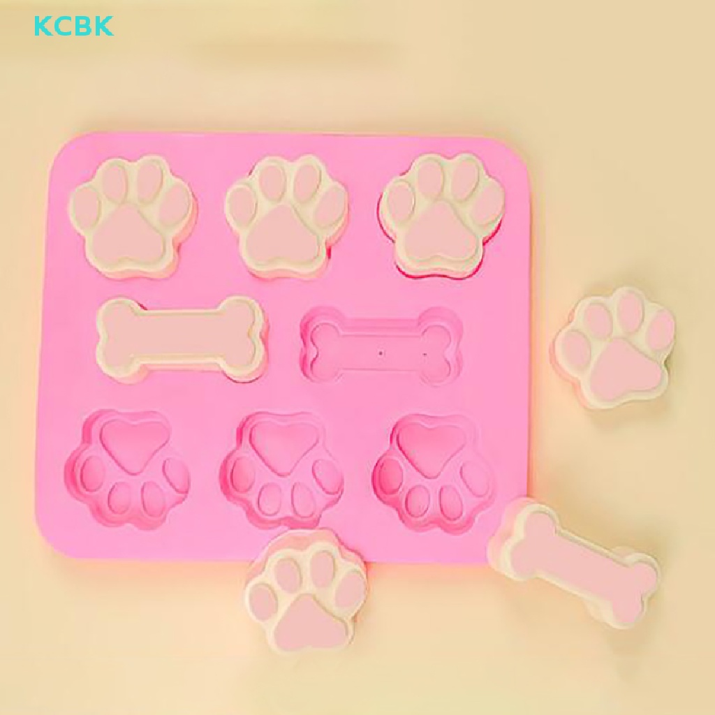 Khuôn Silicone Làm Bánh Hình Bàn Chân Chó 3D DIY