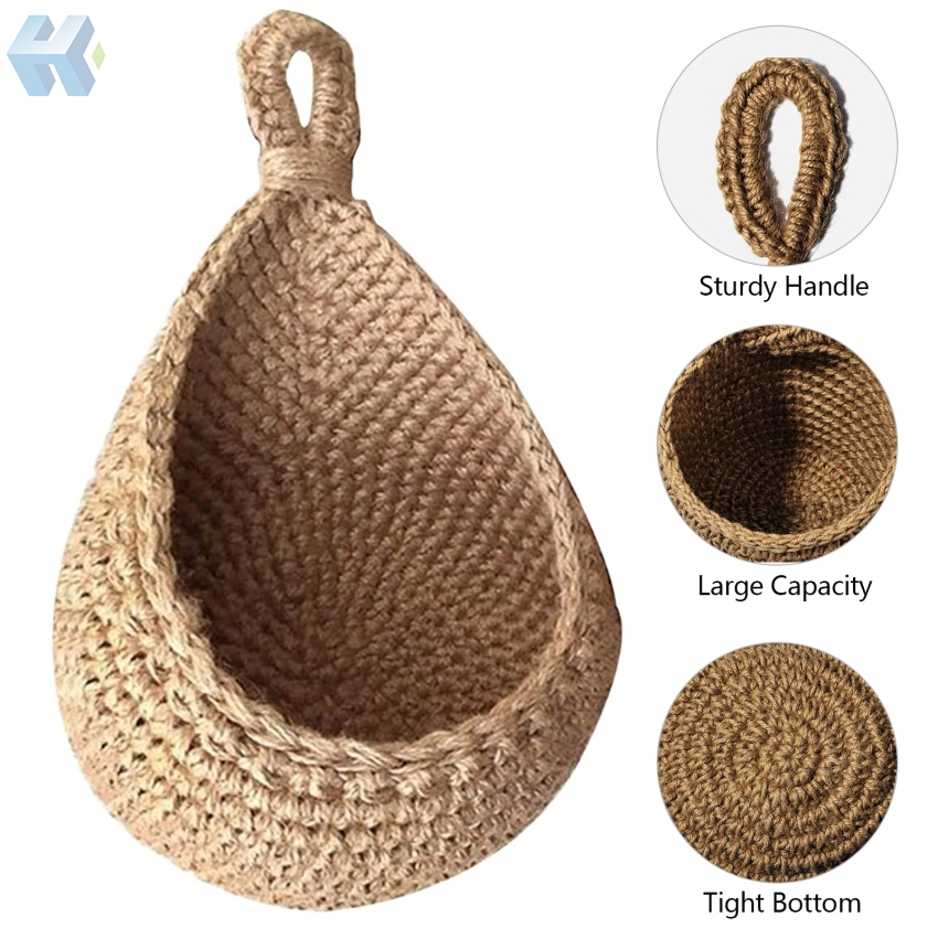 Giỏ Đựng Trái Cây Dạng Treo Bằng Sợi Đay Thân Thiện Với Môi Trường Phong Cách Bohemian