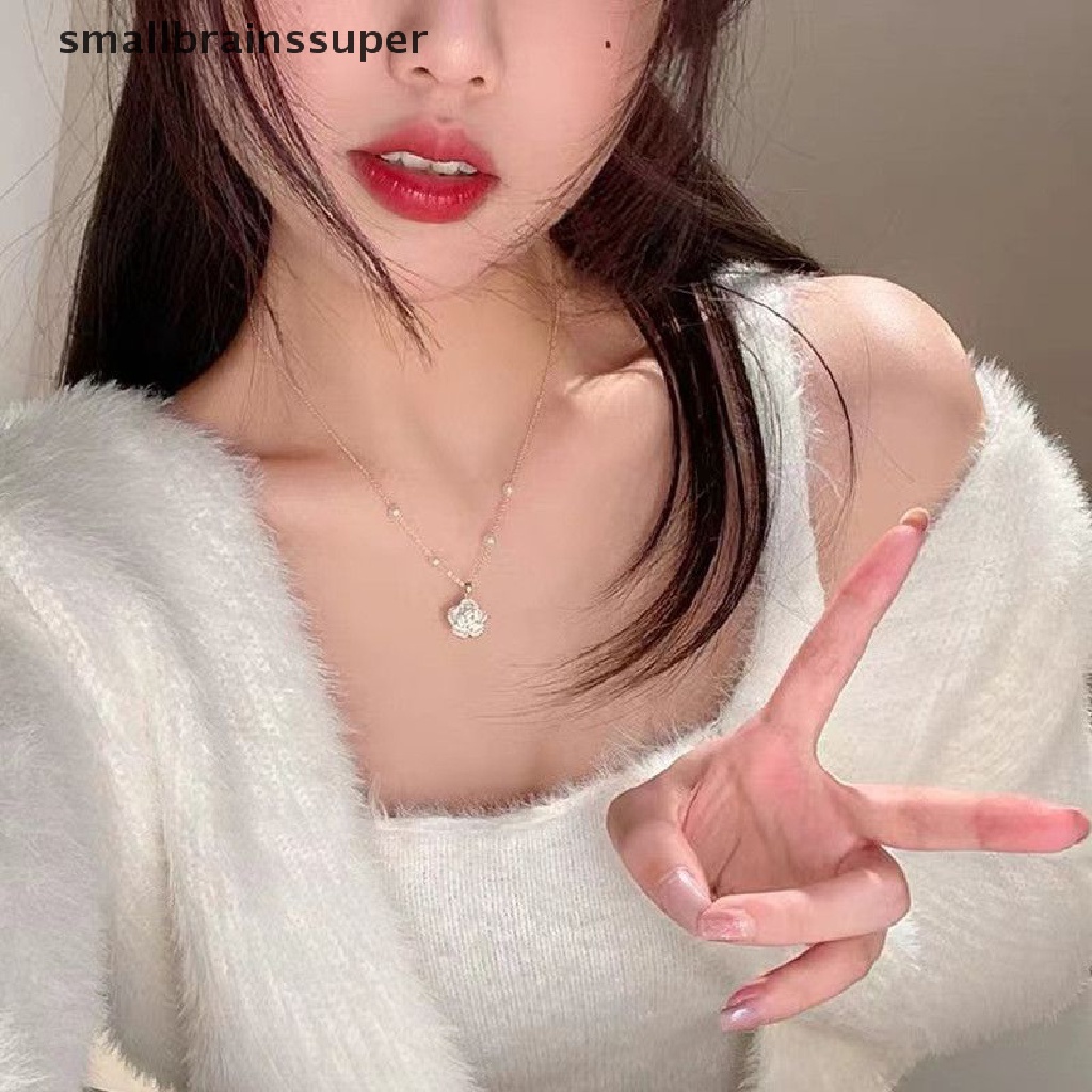 Vòng Tay / Nhẫn / Vòng Tay Dạng Hở Đính Hoa Trà Và Ngọc Trai Nhân Tạo Có Thể Điều Chỉnh Phong Cách Vintage Cho Nữ SBS