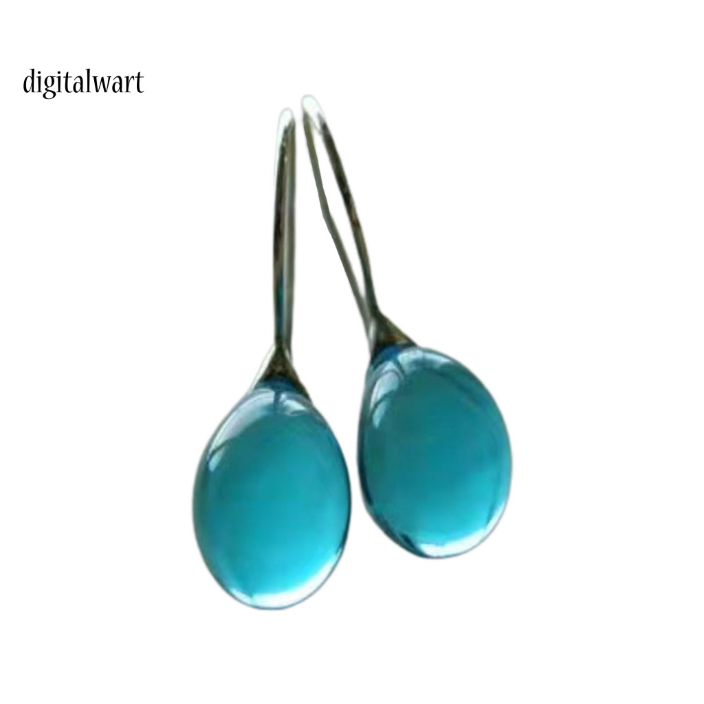 Kỹ Thuật Số| 1 Đôi Bông Tai Móc Hình Oval Đính Đá Hình Học Lâu Trôi Dành Cho Đám Cưới