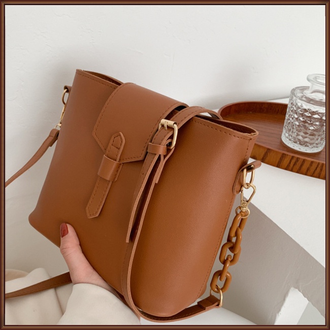 Túi Xách Da Pu Đeo Chéo Cỡ Lớn Phong Cách Retro Thời Trang Cao Cấp Cho Nữ
