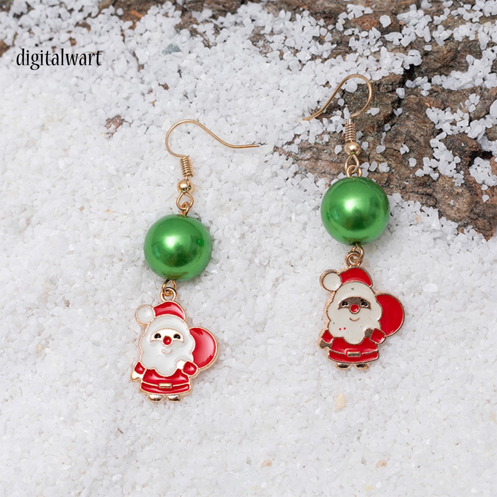 Kỹ Thuật Số| 1 Cặp Bông Tai Giáng Sinh Màu Sắc Tinh Tế Dễ Mặc Nhẹ Nhàng