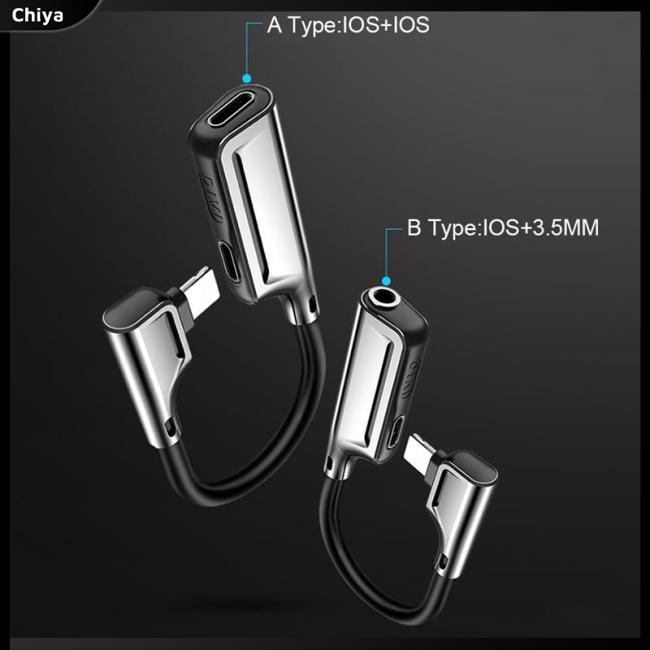 Dây Cáp Chia Âm Thanh 2 Trong 1 Cho Ios 14 Trên 8 Pin Sang Jack Aux 3.5mm