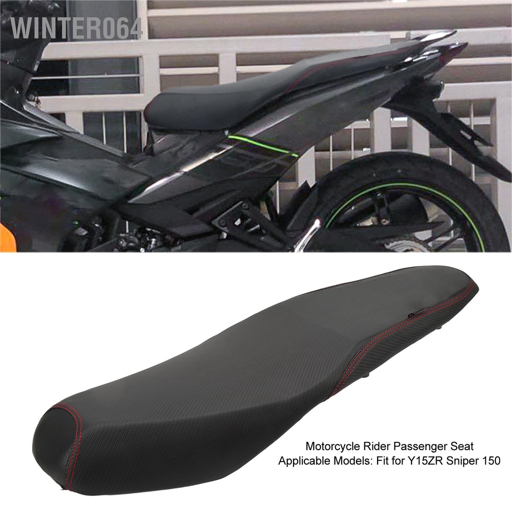 Winter064 Người Lái Xe Máy Ghế Hành Khách Da PU Mềm Mại Chống Thấm Nước Hình 1 Cho Y15ZR Bắn Tỉa 150