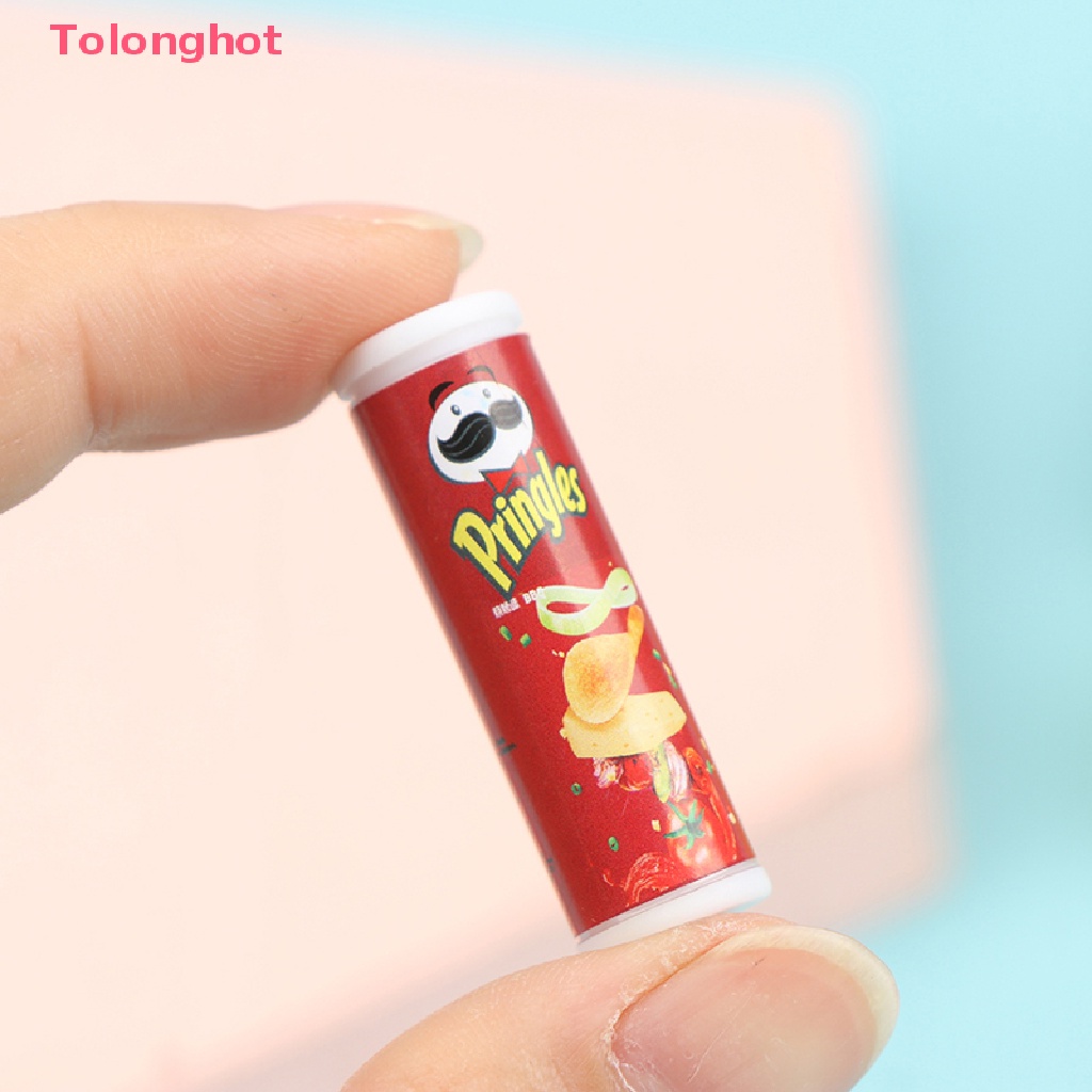 Set 4 Mô Hình Chai Khoai Tây Chiên Tỉ Lệ 1: 12 Trang Trí Nhà Búp Bê