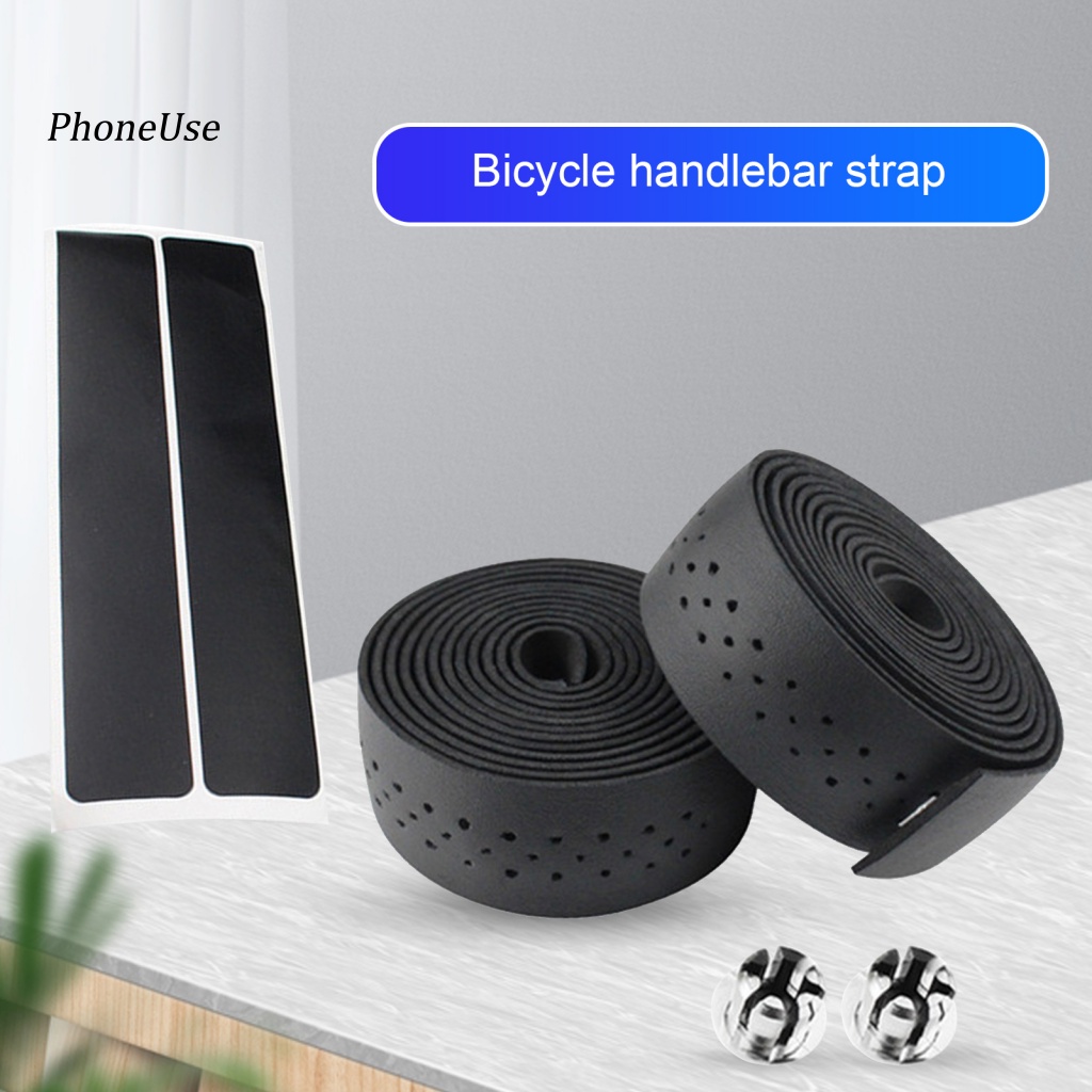 Bộ 2 Bọc Tay Lái Xe Đạp Bằng Da PU Chống Trượt Thoải Mái