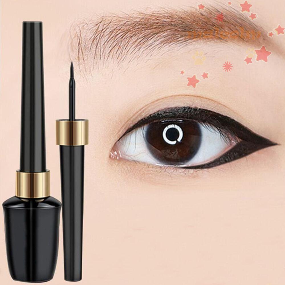 Bút Kẻ Mắt Nước Màu Đen Siêu Mịn Nhanh Khô 8ml Malcom