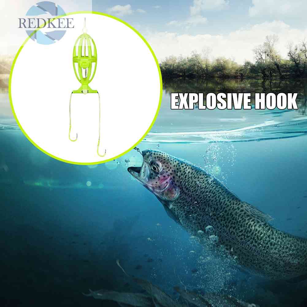 Set 4 Lồng Nhựa Đựng Mồi Câu Cá Tiện Lợi