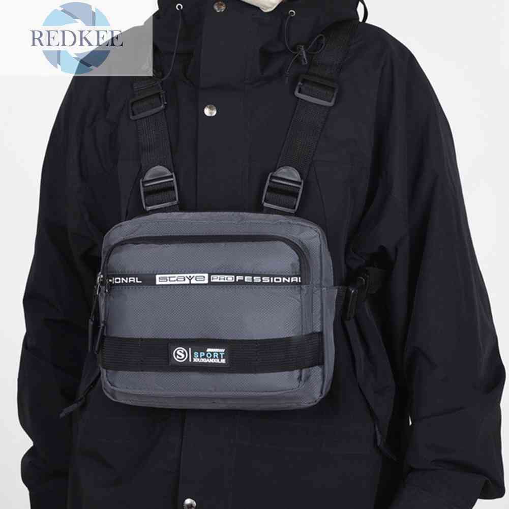 Túi Đeo Chéo Ngực Vải Oxford Nhỏ Gọn Có Thể Điều Chỉnh Thời Trang Cho Nam