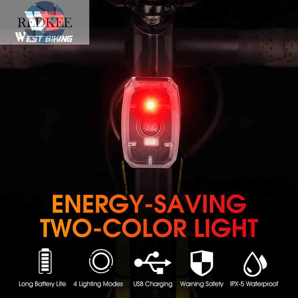 Đèn LED Góc Rộng 4 Bóng Chống Thấm Nước Chuyên Dụng Cho Xe Đạp